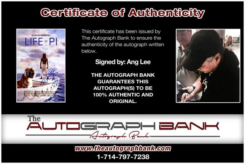 Ang Lee — Ang Lee authentic signed celebrity 10x15 photo W/Cert Autographed A000290, изображение 2