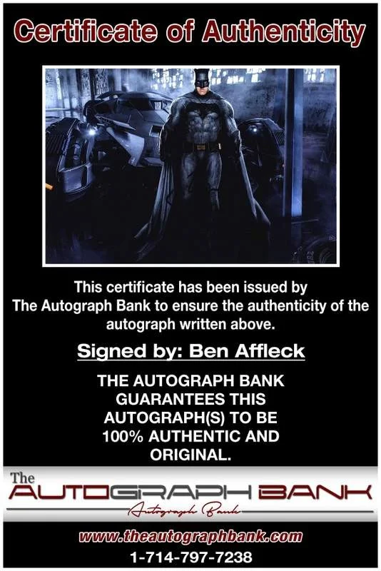 Ben Affleck — Ben Affleck authentic signed celebrity 10x15 photo W/Cert Autographed A0004, изображение 2