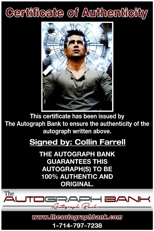 Collin Farrell — Collin Farrell authentic signed celebrity 10x15 photo W/Cert Autographed 2616a, image 2