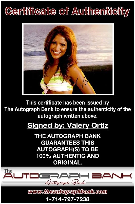 Valery Ortiz — Valery Ortiz authentic signed celebrity 8x10 photo W/Cert Autographed b, image 2