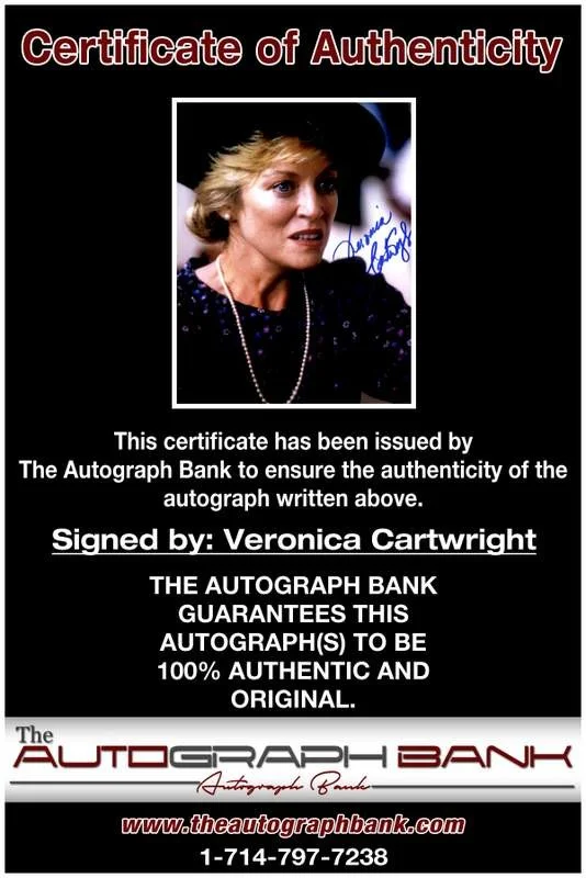 Veronica Cartwright — Veronica Cartwright authentic signed celebrity 8x10 photo |CERT Autographed B005, image 2