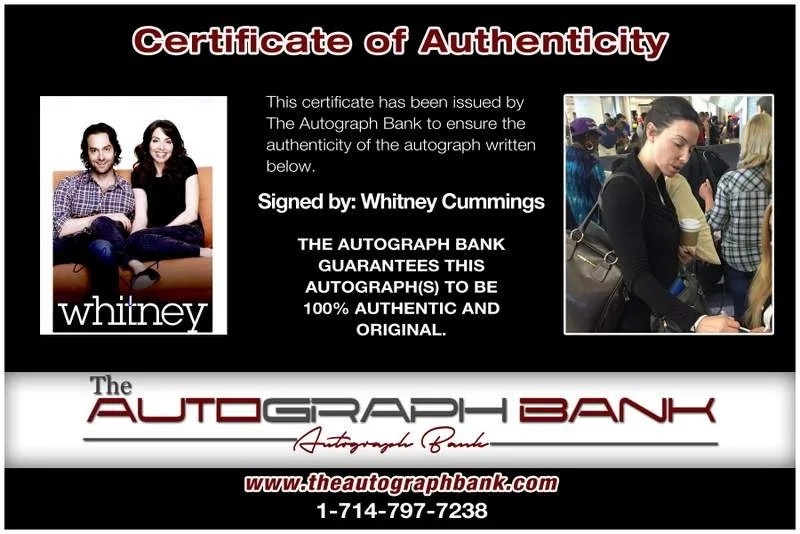 Whitney Cummings — Whitney Cummings authentic signed celebrity 8x10 photo W/Cert Autographed B0015, изображение 2