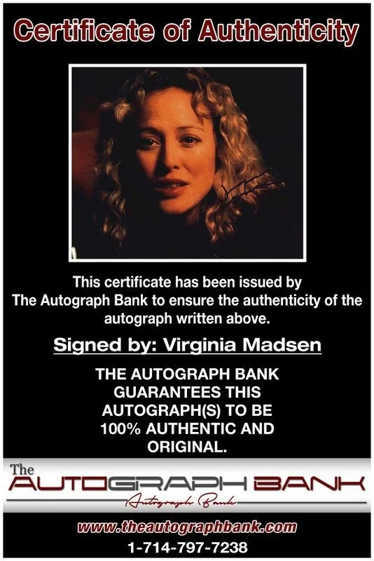 Virginia Madsen — Virginia Madsen authentic signed celebrity 8x10 photo W/Cert Autographed D1, изображение 2