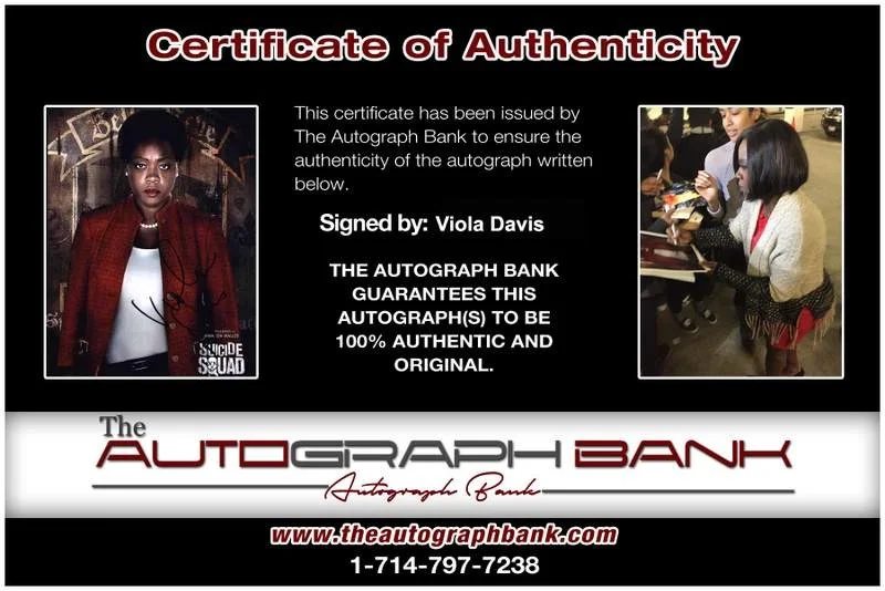 Viola Davis — Viola Davis signed celebrity 8x10 photo W/Certificate (C1), image 2