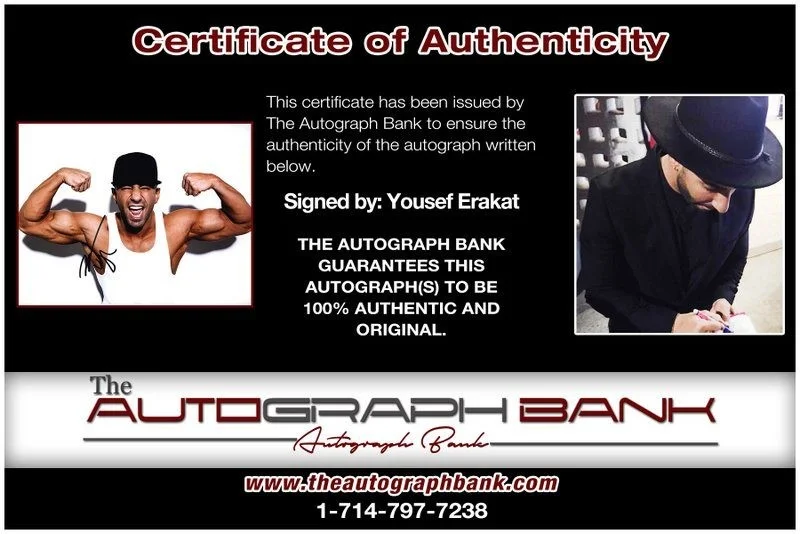 Yousef Erakat — Yousef Erakat authentic signed celebrity 8x10 photo W/Cert Autographed D2, изображение 2