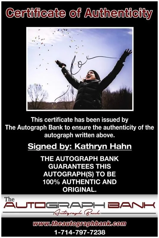 Kathryn Hahn — Kathryn Hahn authentic signed celebrity 8x10 photo W/Cert Autographed A10, изображение 2