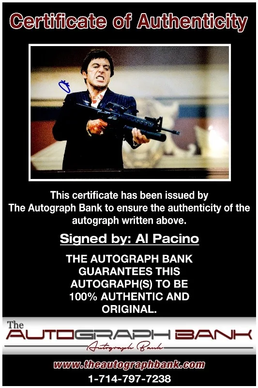 Al Pacino — Al Pacino authentic signed celebrity 10x15 photo W/Cert Autographed 2616a, изображение 2