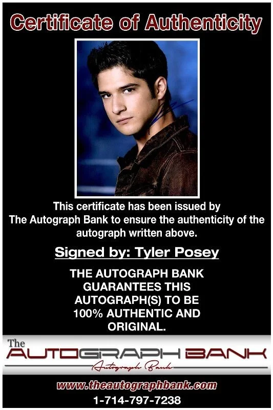 Tyler Posey — Tyler Posey authentic signed celebrity 8x10 photo W/Cert Autographed 2616g, изображение 2