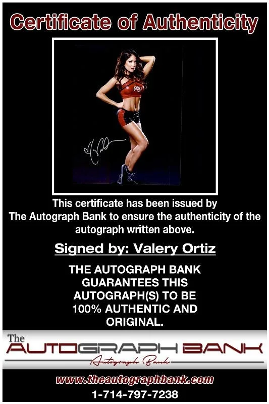 Valery Ortiz — Valery Ortiz authentic signed celebrity 8x10 photo W/Cert Autographed f, image 2