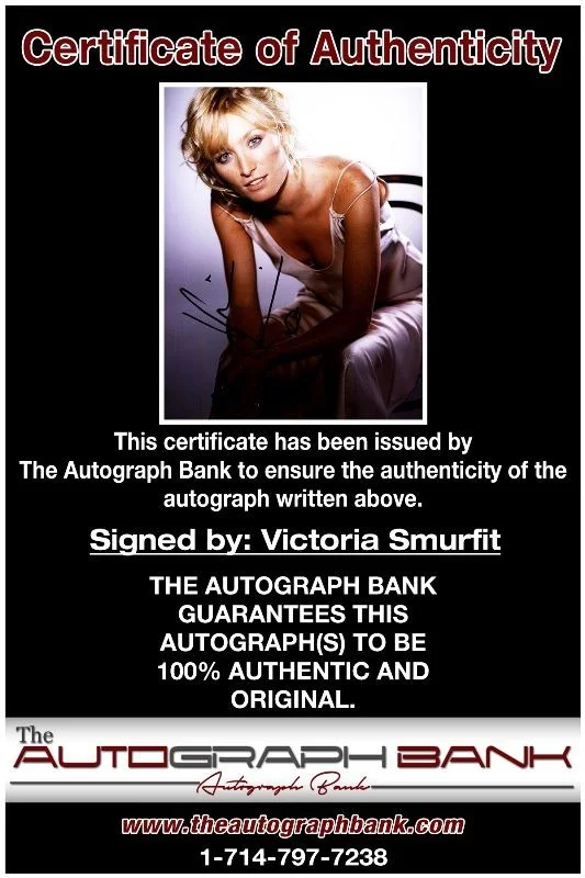 Victoria Smurfit — Victoria Smurfit authentic signed celebrity 8X10 photo |CERT Autographed 41916e1, image 2
