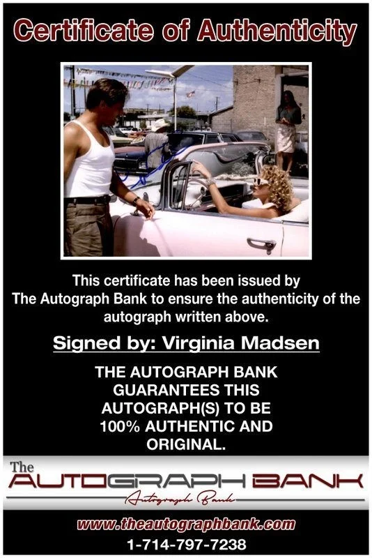 Virginia Madsen — Virginia Madsen authentic signed celebrity 8x10 photo W/Cert Autographed C4, image 2