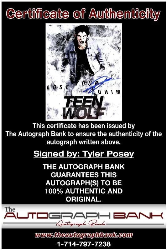 Tyler Posey — Tyler Posey authentic signed celebrity 8x10 photo W/Cert Autographed 2616i, image 2