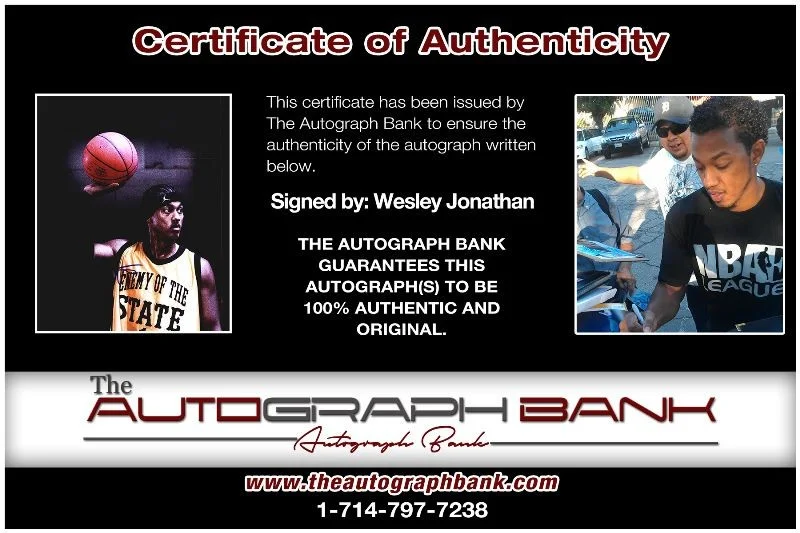 Wesley Jonathan — Wesley Jonathan authentic signed celebrity 8X10 photo W/Cert Autographed 13216a1, изображение 2