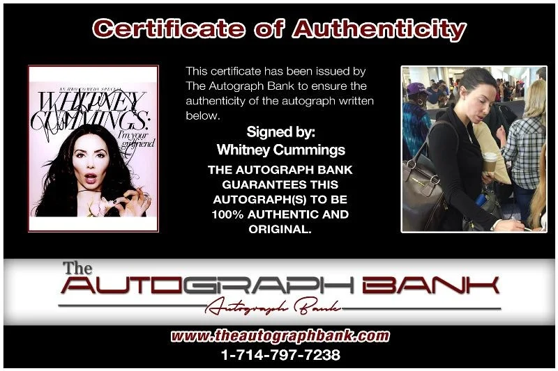 Whitney Cummings — Whitney Cummings authentic signed celebrity 8x10 photo W/Cert Autographed 2616e, изображение 2