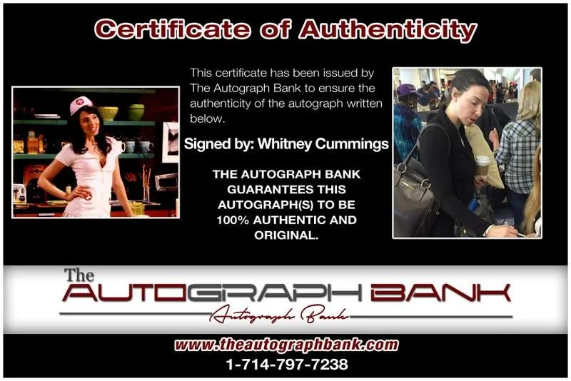 Whitney Cummings — Whitney Cummings authentic signed celebrity 8x10 photo W/Cert Autographed B0061, изображение 2