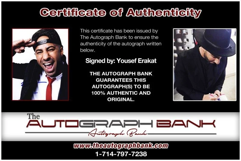 Yousef Erakat — Yousef Erakat authentic signed celebrity 8x10 photo W/Cert Autographed D1, изображение 2