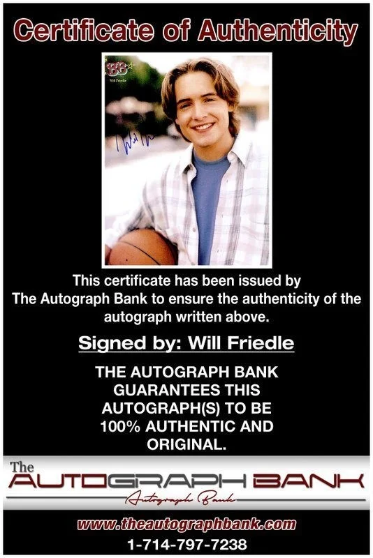 Will Friedle — Will Friedle authentic signed celebrity 8x10 photo W/Cert Autographed C18, image 2