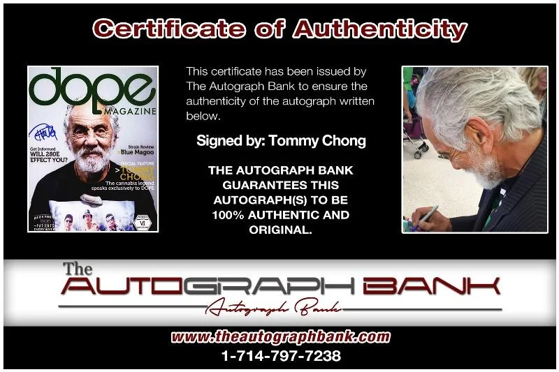 Tommy Chong — Tommy Chong authentic signed celebrity 8X10 photo W/Cert Autographed 51816c1, изображение 2