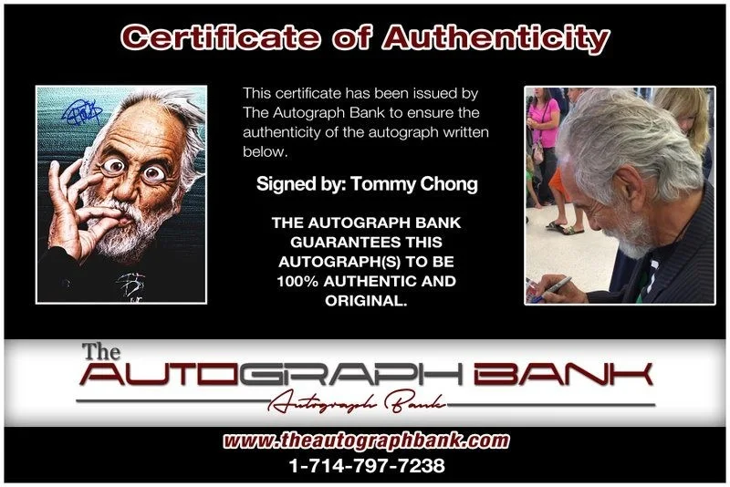 Tommy Chong — Tommy Chong authentic signed celebrity 8x10 photo W/Cert Autographed D29, изображение 2