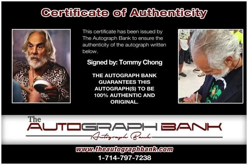 Tommy Chong — Tommy Chong authentic signed celebrity 8x10 photo W/Cert Autographed D10, изображение 2