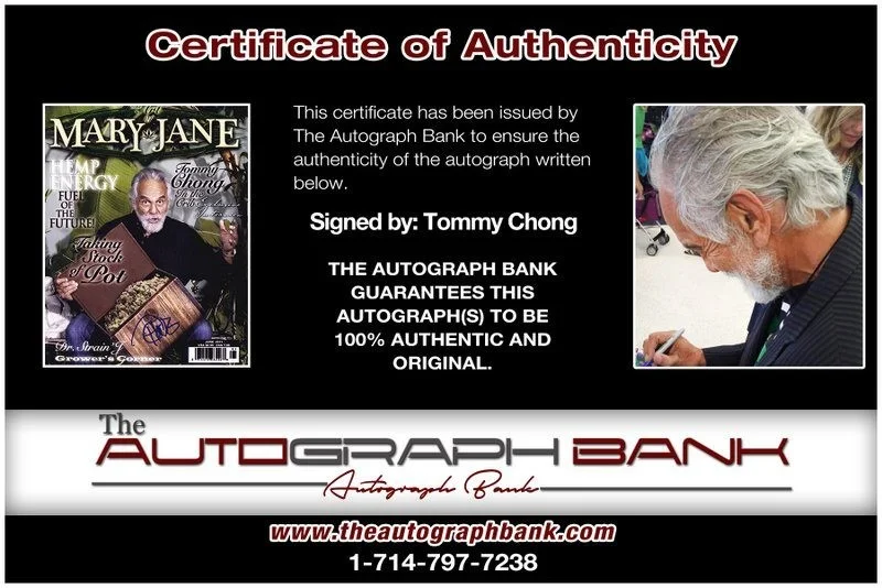 Tommy Chong — Tommy Chong authentic signed celebrity 8x10 photo W/Cert Autographed D34, изображение 2