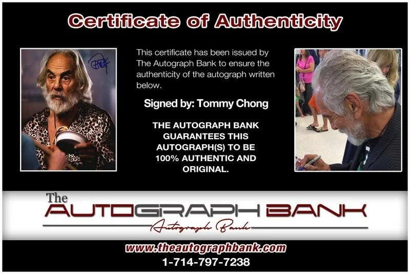 Tommy Chong — Tommy Chong authentic signed celebrity 8x10 photo W/Cert Autographed D26, изображение 2