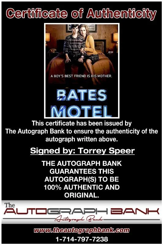 Torrey Speer — Torrey Speer authentic signed celebrity 8x10 photo W/Cert Autographed 2616a, изображение 2
