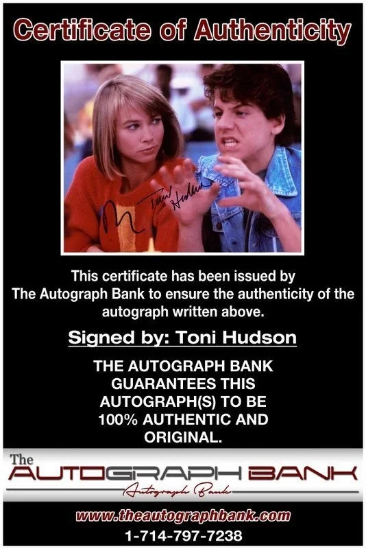 Toni Hudson — Toni Hudson authentic signed celebrity 8x10 photo W/Cert Autographed C1, изображение 2