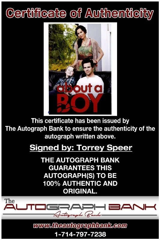 Torrey Speer — Torrey Speer authentic signed celebrity 8x10 photo W/Cert Autographed 2616e, image 2