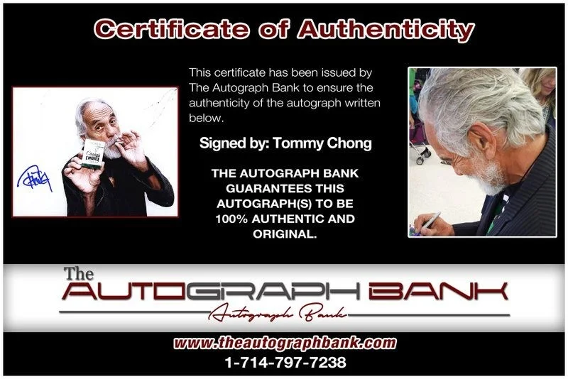 Tommy Chong — Tommy Chong authentic signed celebrity 8x10 photo W/Cert Autographed D52, изображение 2