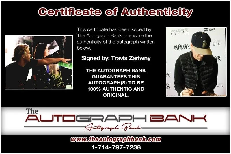 Travis Zariwny — Travis Zariwny authentic signed celebrity 8x10 photo W/Cert Autographed D8, изображение 2