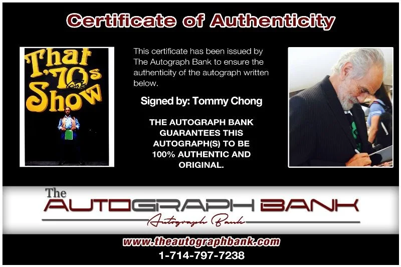 Tommy Chong — Tommy Chong authentic signed celebrity 8X10 photo W/Cert Autographed 41116q1, image 2