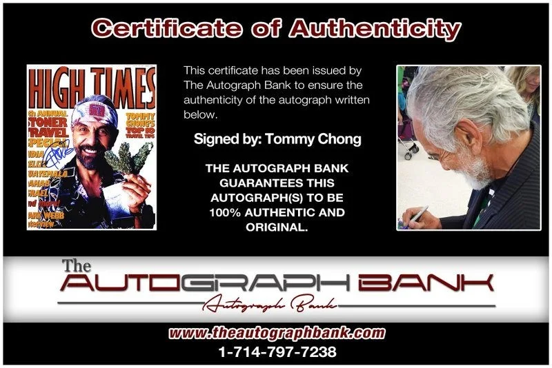 Tommy Chong — Tommy Chong authentic signed celebrity 8x10 photo W/Cert Autographed D39, изображение 2