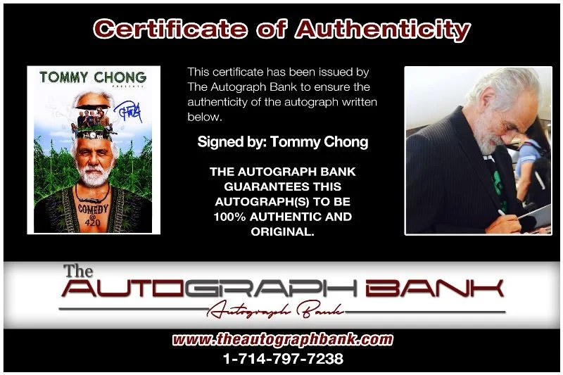 Tommy Chong — Tommy Chong authentic signed celebrity 8X10 photo W/Cert Autographed 41116r1, image 2