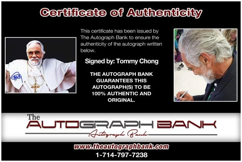 Tommy Chong — Tommy Chong authentic signed celebrity 8x10 photo W/Cert Autographed D53, изображение 2