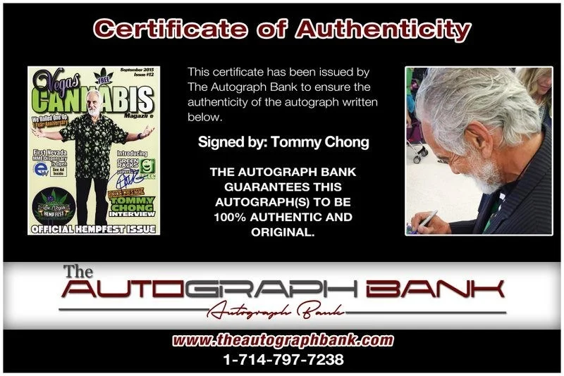 Tommy Chong — Tommy Chong authentic signed celebrity 8x10 photo W/Cert Autographed D44, изображение 2