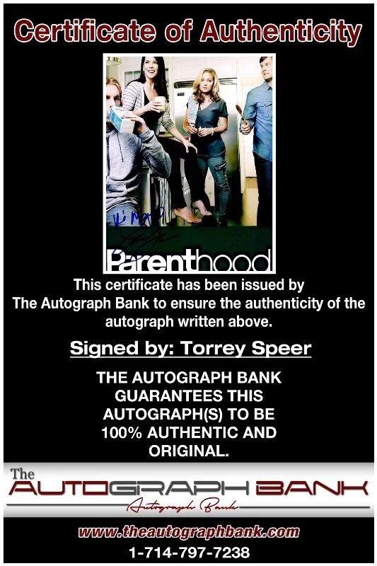 Torrey Speer — Torrey Speer authentic signed celebrity 8x10 photo W/Cert Autographed 2616d, image 2