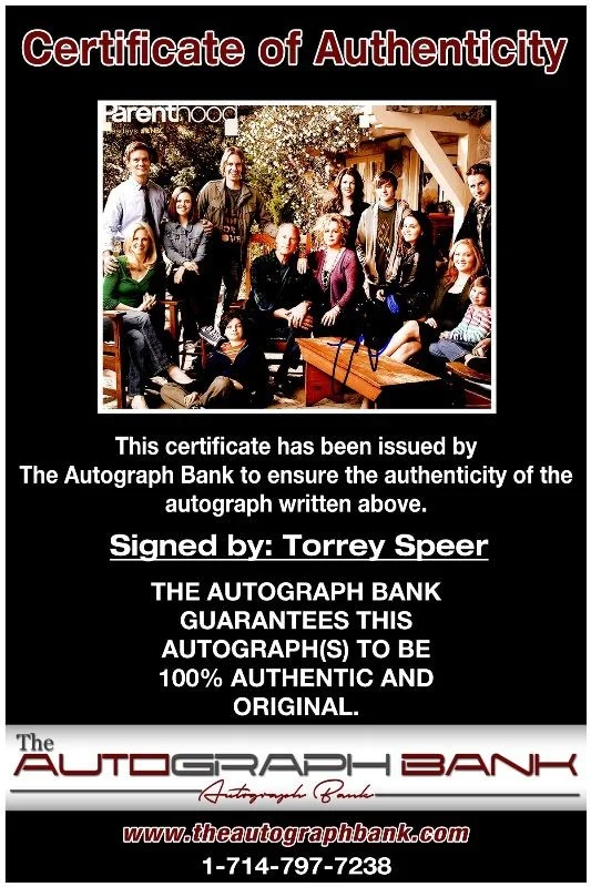 Torrey Speer — Torrey Speer authentic signed celebrity 8x10 photo W/Cert Autographed 2616j, изображение 2