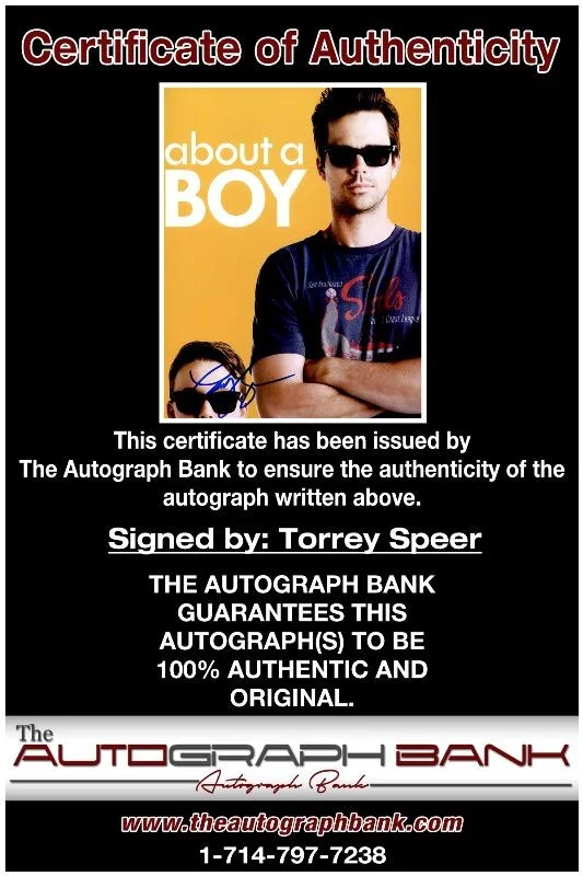 Torrey Speer — Torrey Speer authentic signed celebrity 8x10 photo W/Cert Autographed 2616g, изображение 2