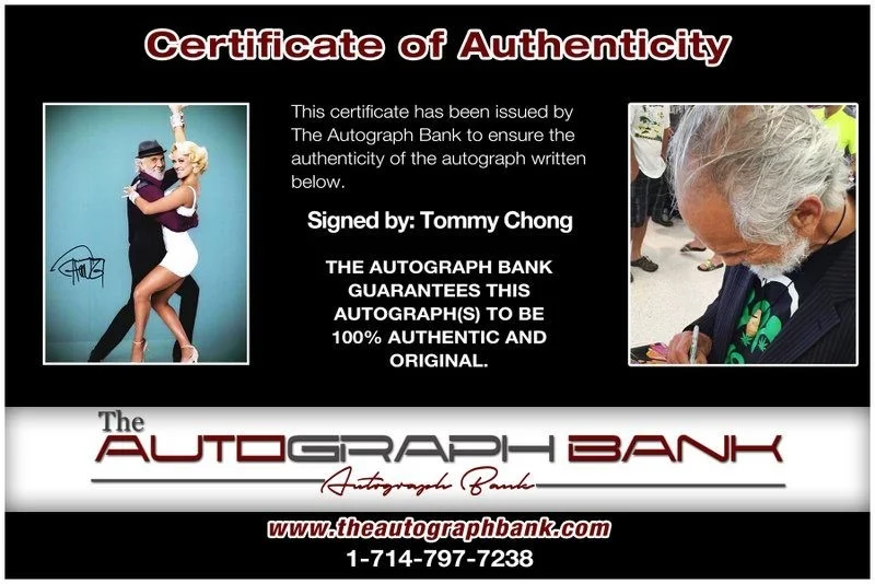 Tommy Chong — Tommy Chong authentic signed celebrity 8x10 photo W/Cert Autographed D9, image 2