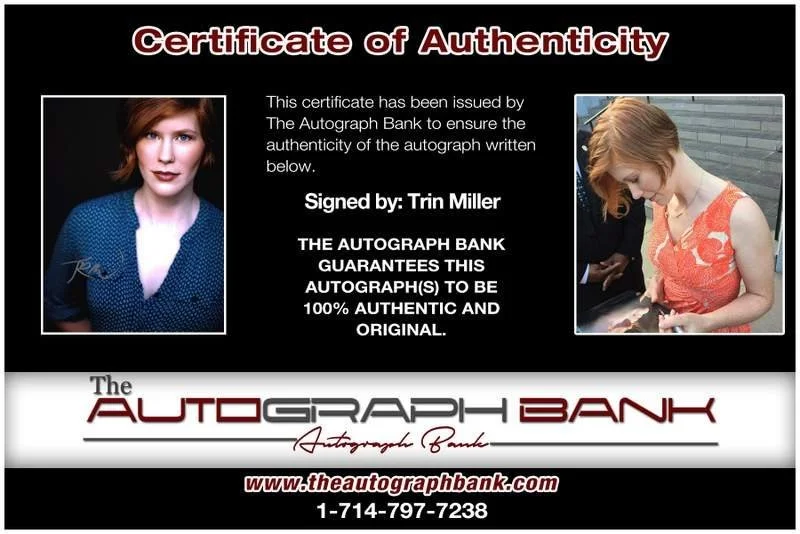 Trin Miller — Trin Miller authentic signed celebrity 8x10 photo W/Cert Autographed B0006, изображение 2