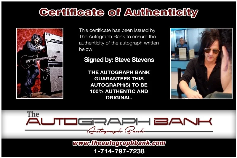 Steve Stevens — Steve Stevens Kings of Chaos Authentic signed 8x10 photo |CERT Autographed 26-g, image 2