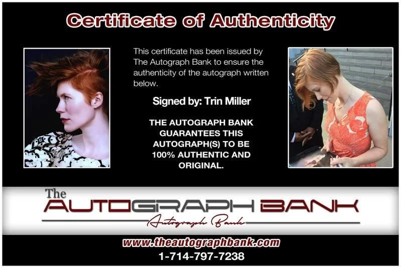 Trin Miller — Trin Miller authentic signed celebrity 8x10 photo W/Cert Autographed B0007, image 2