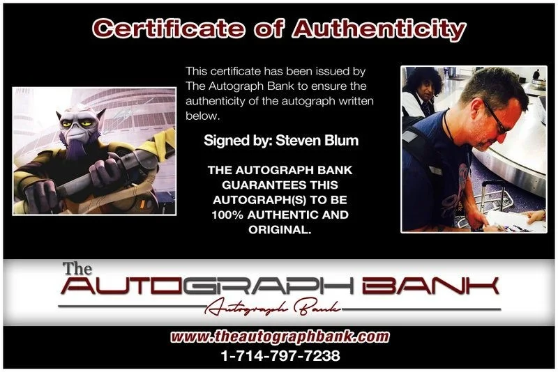Steven Blum — Steven Blum authentic signed celebrity 8x10 photo W/Cert Autographed D12, изображение 2