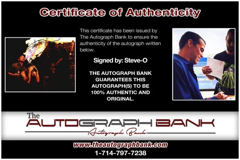 Steve-O — Steve-O authentic signed celebrity 8x10 photo W/Certificate Autographed (D1), image 2