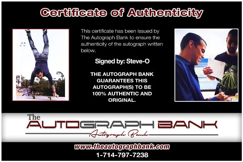 Steve O — Steve O authentic signed celebrity 8x10 photo W/Cert Autographed 51816k1, изображение 2