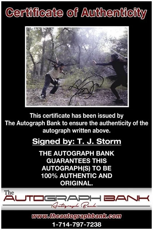 T I Harris — T. J. Storm authentic signed celebrity 8x10 photo W/Cert Autographed D14, изображение 2