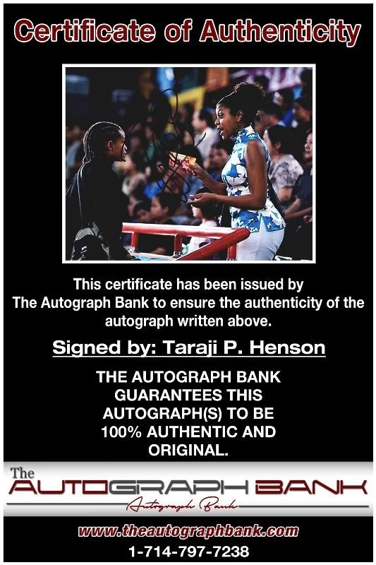 Taraji P Henson — Taraji P Henson authentic signed celebrity 8X10 photo W/Cert Autographed 13216a1, изображение 2