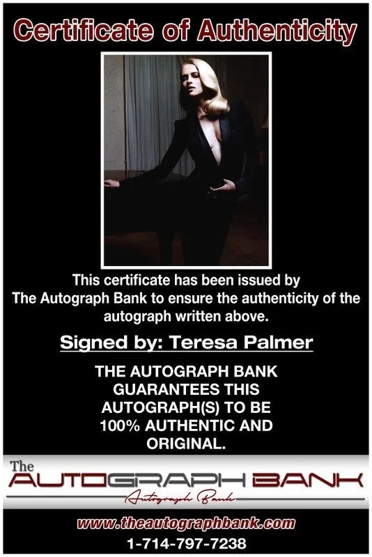 Teresa Palmer — Teresa Palmer authentic signed celebrity 8x10 photo W/Cert Autographed D1, изображение 2