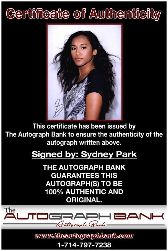 Sydney Park — Sydney Park authentic signed celebrity 8x10 W/Certificate Autographed (A0003), image 2